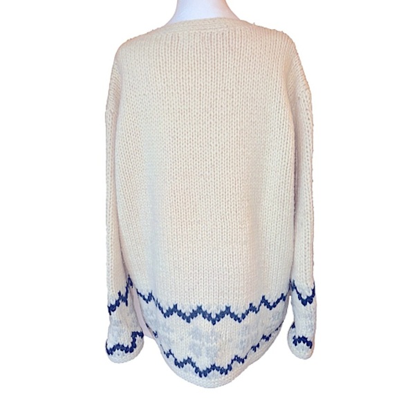 Moda Int'l Vintage 90s Hippie Wool Sweater Oversized Unisex L XL - Picture 3 of 11